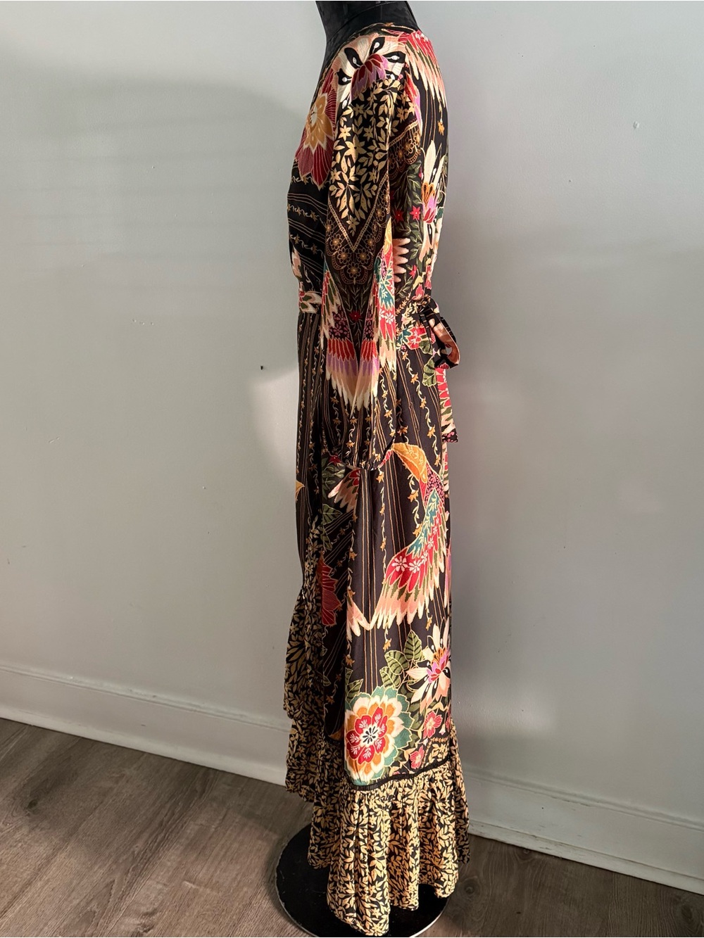 Farm Rio x Anthropologie Amorina Tropical Bird Wrap Dress - Picture 6 of 14